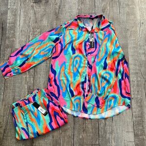 NWT BEULAH SILKY SET!!